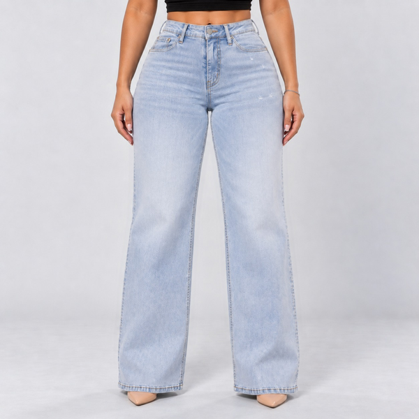 Light Blue jeans, Front view