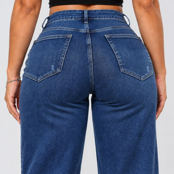 Dark Blue jeans, Back close-up