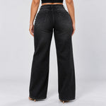 Black jeans, Back view, standing
