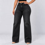 Black jeans, Front three-quarter, hand on hip