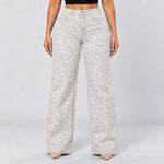 White Leopard jeans, Front view