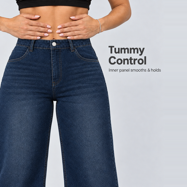 Dark Blue jeans, Tummy control